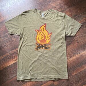 Hootie & The Blowfish - Campfire T-Shirt - Size L - Military Green